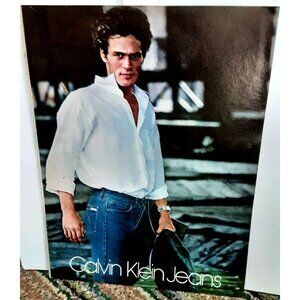 1979 Calvin Klein Jeans Man In Jeans Print Ad vintage 70s